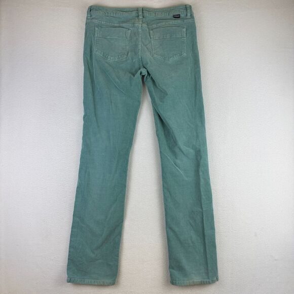 Patagonia Corduroy Pants Womens Size 28L Long Teal Green Blue Straight Leg - Picture 7 of 12